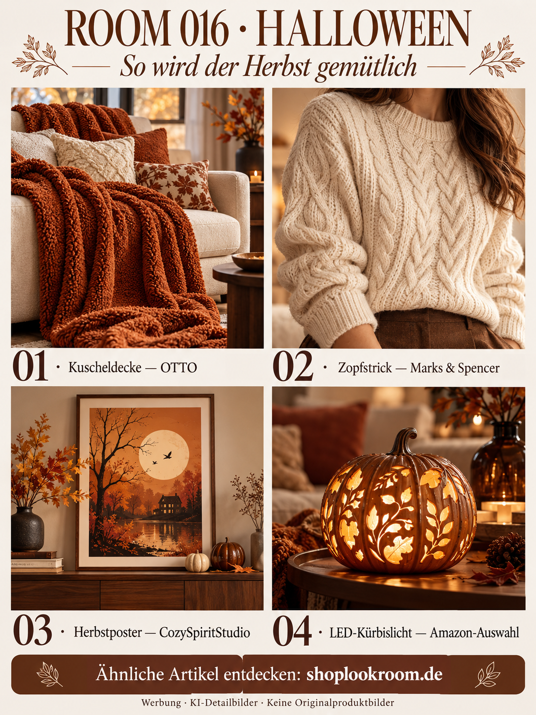 ROOM 016: Halloween-Nahaufnahmen, KI-Inspiration