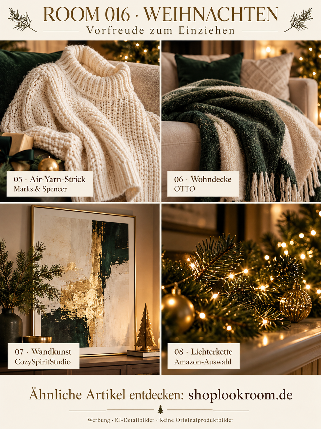 ROOM 016: Weihnachts-Nahaufnahmen, KI-Inspiration